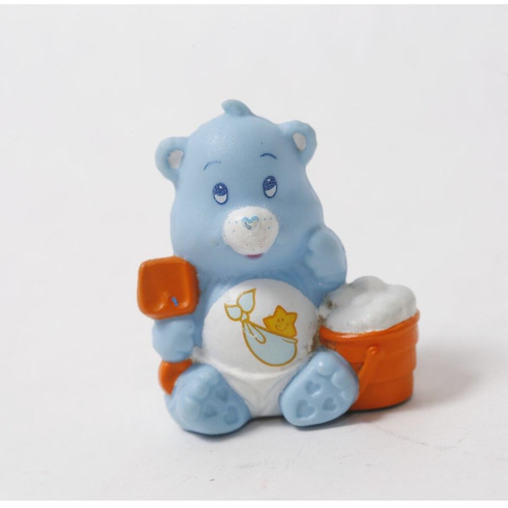 1984 Care Bears Baby Tugs Bear Ready to Shovel PVC Figurine ~ 260828-WH 1347